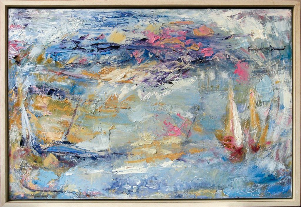 42. "Summer Seascape" Acrylic on canvas